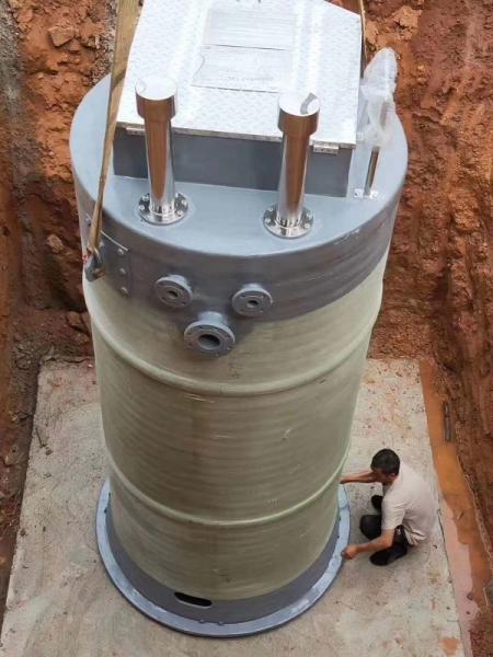 缅甸峨眉山一体化提升泵安装